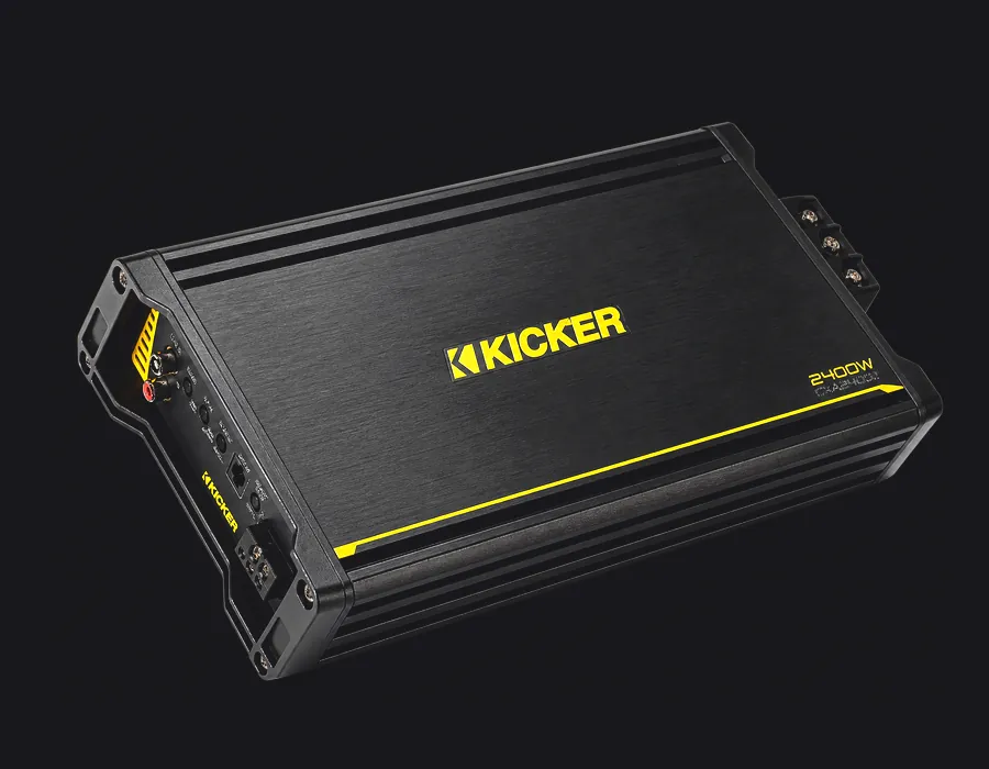 Kicker 2400W monoblock bass amplifier