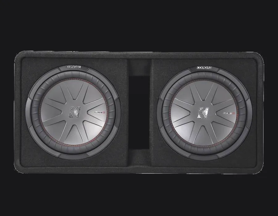 Kicker dual 12 ported loud enclosure