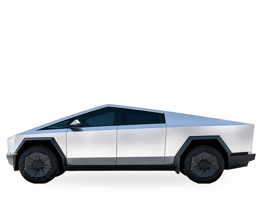 Tesla Cybertruck with Solar Ceramic tint on the two door windows and two pocket windows
