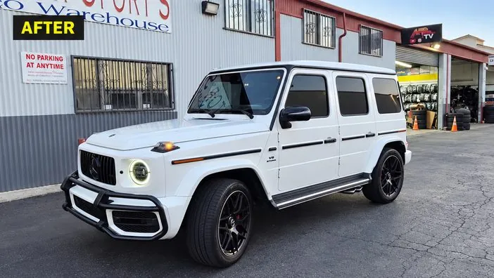 3M Color Stable window tint on this Mercedes-Benz G-Wagon