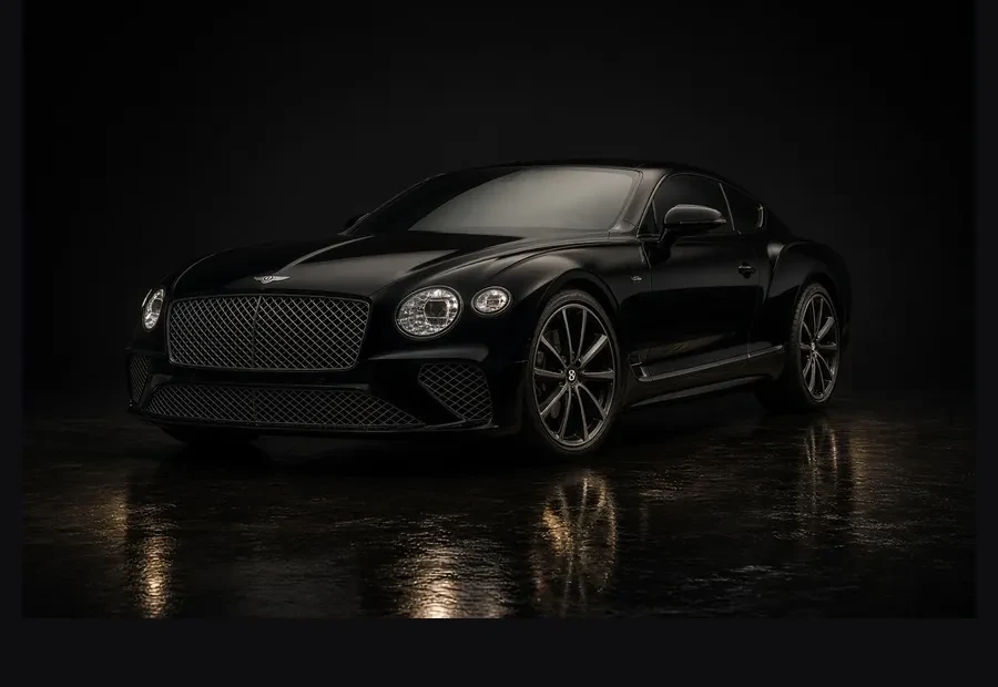 Bentley after Solar Ceramic window tint on the doors and back glass
