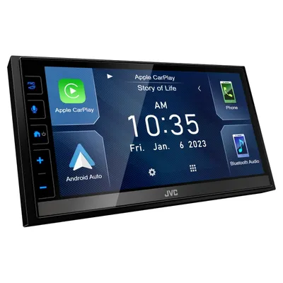 Estéreo JVC KW-M785BW con CarPlay inalámbrico y pantalla de 6.8 pulgadas