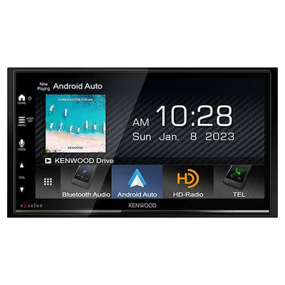 Estéreo Kenwood Excelon DMX809S con CarPlay inalámbrico de 6.75 pulgadas