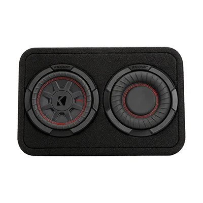 Caja delgada con subwoofer Kicker 48TCWRT672 CompRT de 6.75 pulgadas
