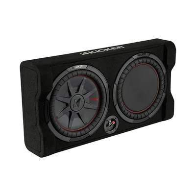 Caja con subwoofer Kicker 48TRTP122 CompRT de 12 pulgadas con disparo hacia abajo