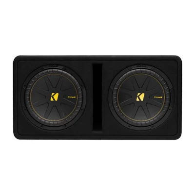 Caja cargada Kicker 50DCWC122 con dos CompC de 12 pulgadas
